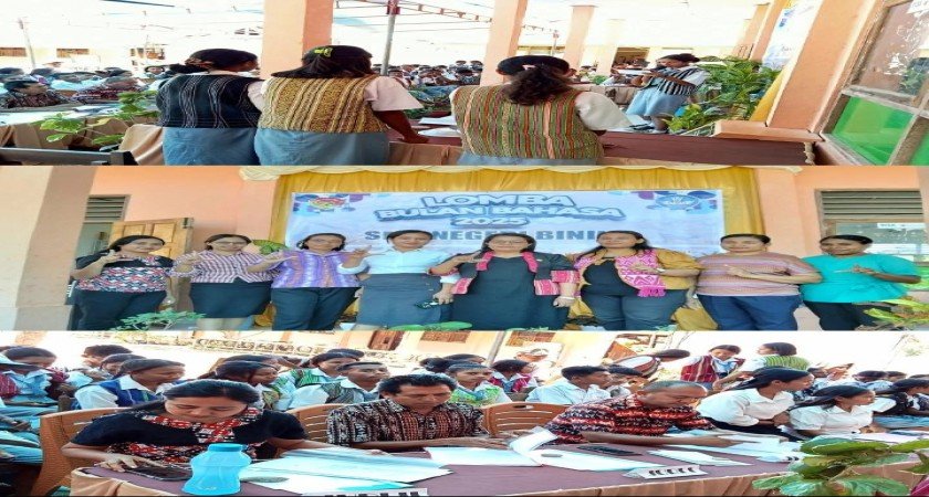 BULAN BAHASA MOMENT MENGASAH KREATIFITAS SISWA SMA NEGERI BININO-TTU